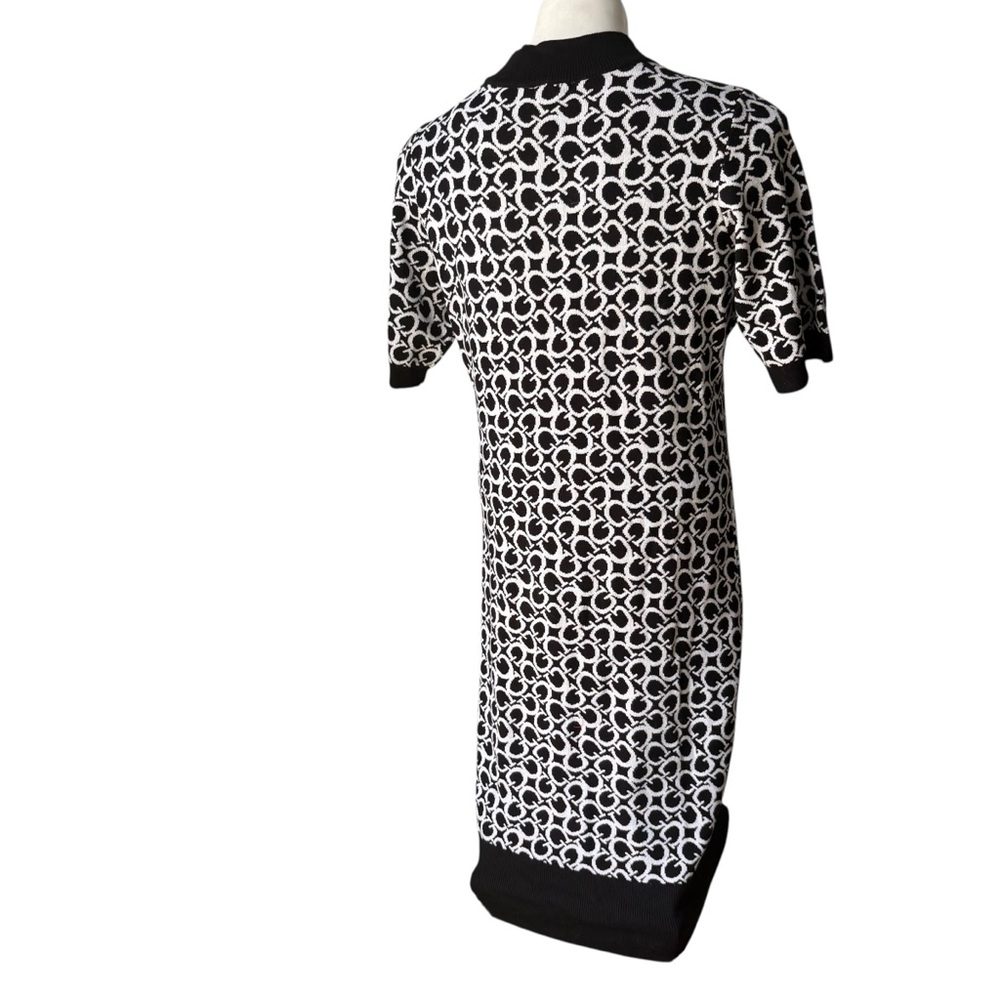 NWT, Guess Lamia 4G Logo Short Sleeve Mock Turtleneck Sweater Dress, Sz XL - Picture 4 of 13